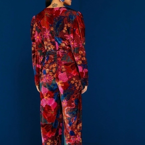 Farm Rio Red Wild Life Jumpsuit - Picture 3 of 7